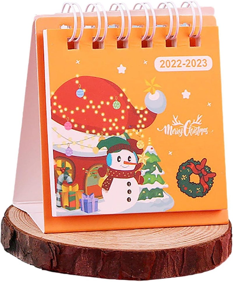 woobles Cartoon Desk Calendar 2022-2023 | Standing Flip August 2022 to December 2023 Desktop Calendar | Christmas Stand Up Calendar Christmas Desk Gift, Suit for Office, School, Kindergarten, Nursery - Image 5